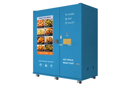 Rotary Hot Meal Vending Machine with Frozen storage