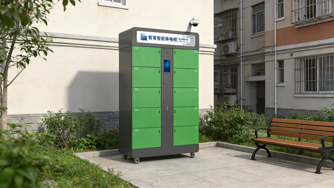 battery swapping station for residential electric motorcycle users